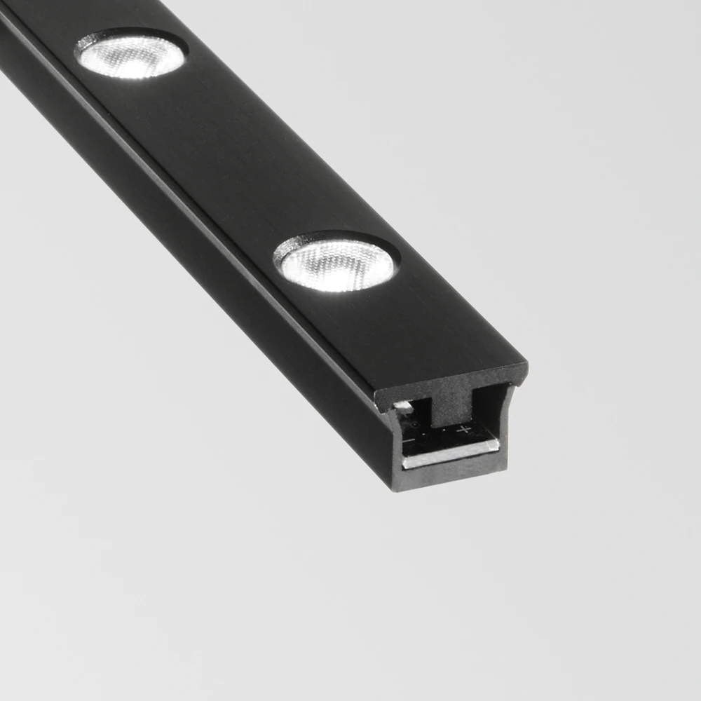 6W LED šviestuvas į magnetinės sistemos STICK bėgelį, juodas, 3000K, dimeriuojamas, 329468