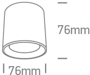 6W LED šviestuvas su filtru nuo akinimo į magnetines sistemas FLAT, juodas, 3000/4000/5000K, 48V, 24°, 43110F/B/V