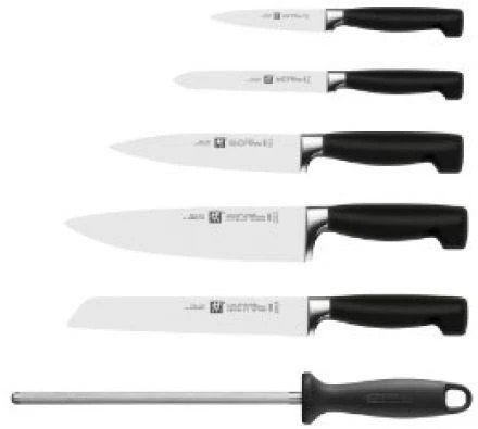 Peilis Set ZWILLING Vier Sterne 35068-003-0 (bread peilis, chef peilis, Peilis block, peilis for peeling fruits ir daržovės,