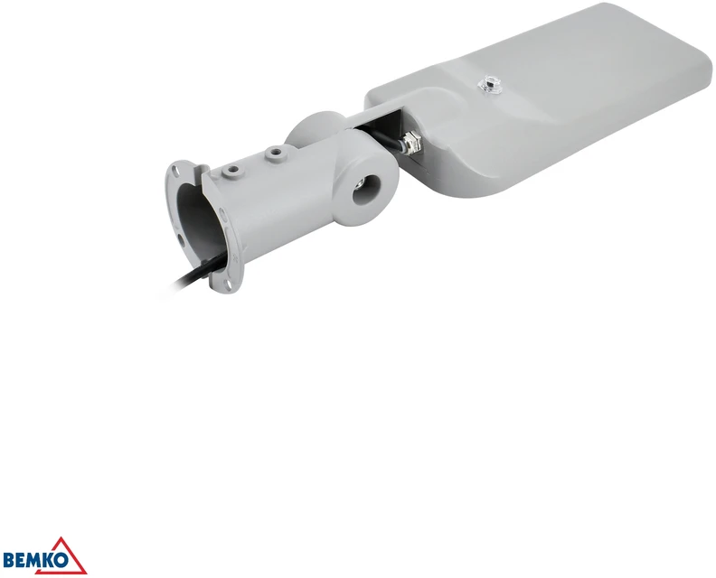 Bemko 70W LED gatvės šviestuvas JAZMIN, šviesiai pilkas, 4000K, IP65, 140°x70°, su šviesos jutikliu