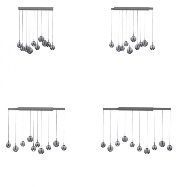 70W LED pakabinamas šviestuvas E-INFINITY, pilkos sp., 2200-5000K, dimeriuojamas, reguliuojamo ilgio