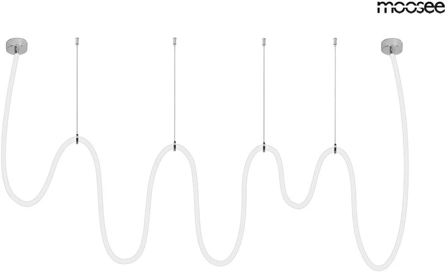 70W LED pakabinamas šviestuvas LASSO 800 SMART, sidabro sp., 3000/4000K