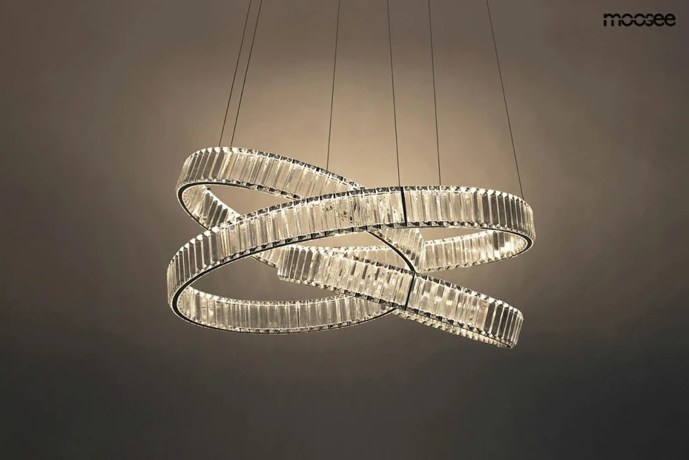 70W LED pakabinamas šviestuvas WAVE, chromo sp., 3000K, 75cm