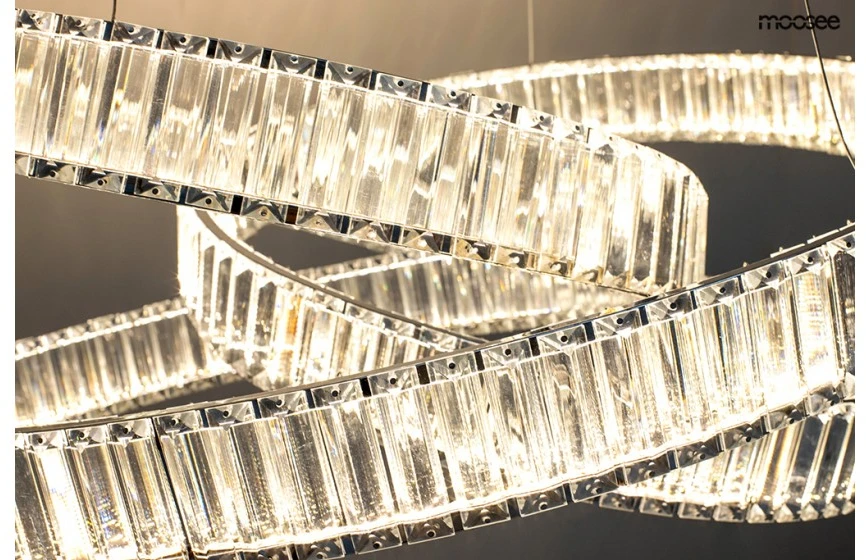 70W LED pakabinamas šviestuvas WAVE, chromo sp., 3000K, 75cm