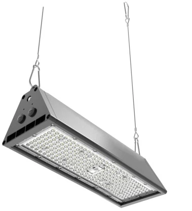 72/95/120W LED linijinis pramoninis šviestuvas NICO, juodas, 3000/4000/6000K, 60x90°, IP65