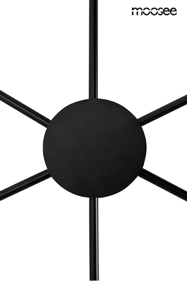 72W LED sieninis šviestuvas SHADOW 6, juodas, 3000K