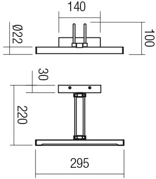 7,3W LED sieninis šviestuvas IKON, sendinto žalvario sp., 3000K, 01-3472