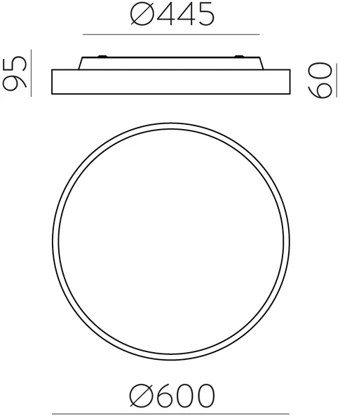 74W LED lubinis šviestuvas ROMA, baltas, 2700/3000K, P3974170B