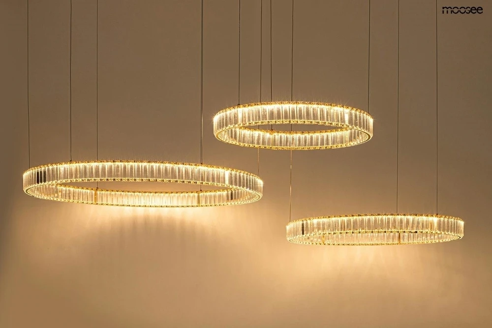 74W LED pakabinamas šviestuvas LIBERTY 3A, aukso sp., 3000K