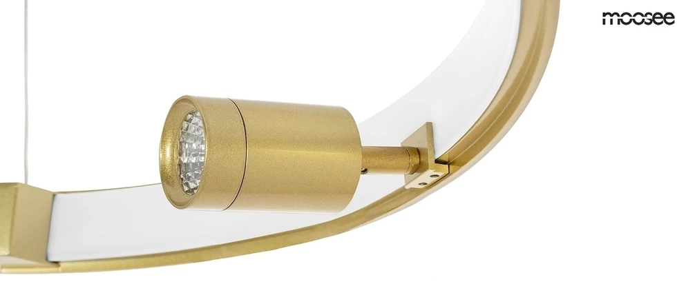 75,8W LED pakabinamas šviestuvas CIRCLE SPOT 98, aukso sp., 3000K