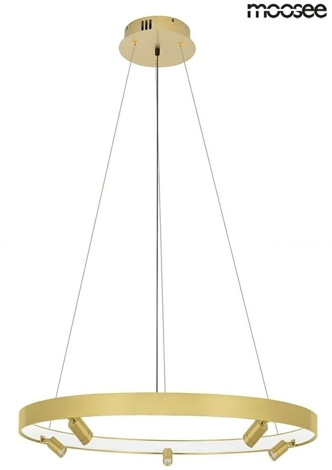 75,8W LED pakabinamas šviestuvas CIRCLE SPOT 98, aukso sp., 3000K