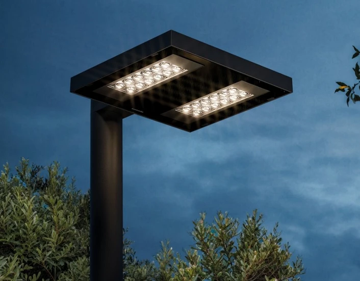75W LED gatvės šviestuvas KAI 2, juodas, 3000K, 50°x150°
