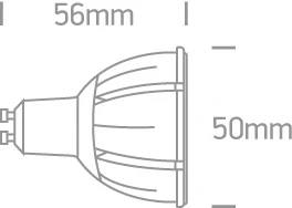 7,5W LED lemputė, dimeriuojama, GU10, 2700K, 7306GCD/EW