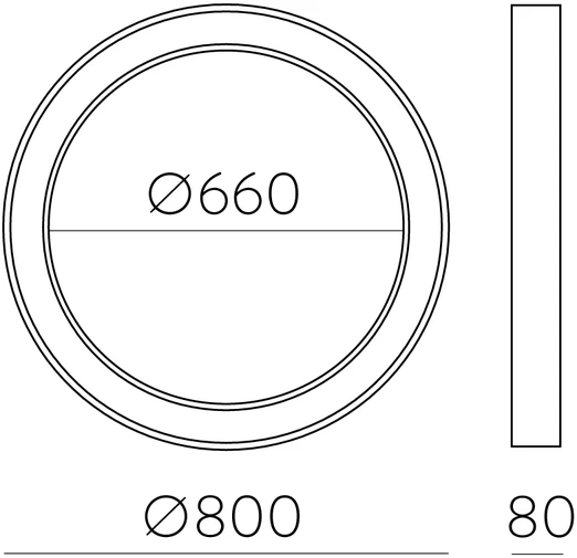 75W LED lubinis šviestuvas ALISO, juodas, 2700/3000/4000K, P3742274N