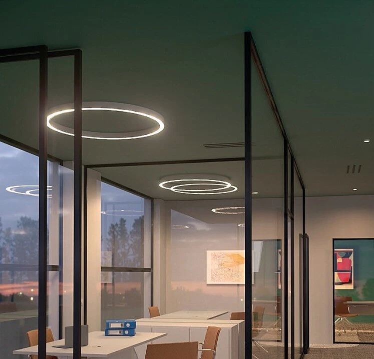75W LED paviršinis/pakabinamas šviestuvas XAMBIT, baltas, 3000K
