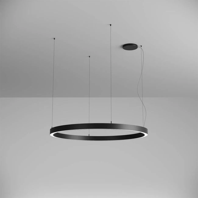 75W LED paviršinis/pakabinamas šviestuvas XAMBIT, juodas, 3000K