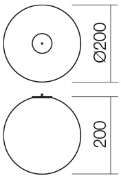 7,5W LED šviestuvo užbaigimo dalis - detalė BILIA, balta, 3000K, IP44, LSS01-2449WH