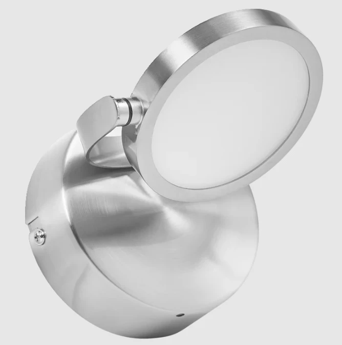 Sieninis šviestuvas 7,5W LED vonios šviestuvas SUNATHOME, sidabro sp., 2200-5000K, dimeriuojamas