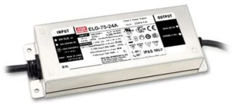 77W LED impulsinis maitinimo šaltinis MEAN WELL, 48V, 1.6A, PFC, DALI, IP67