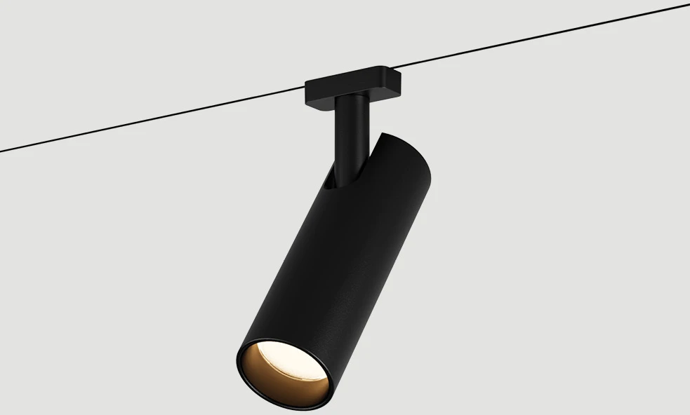 7W LED akcentinis šviestuvas į magnetinę sistemą ZAMBELIS MAGNETIC 3MM, juodas, 3000K, dimeriuojamas, 25115