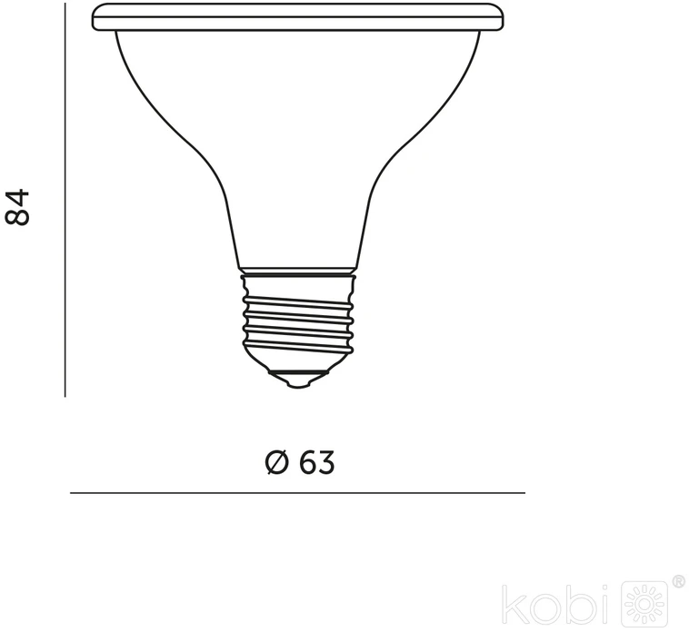 7W LED augalų auginimo lemputė PLANTY, E27, juoda, 1200K