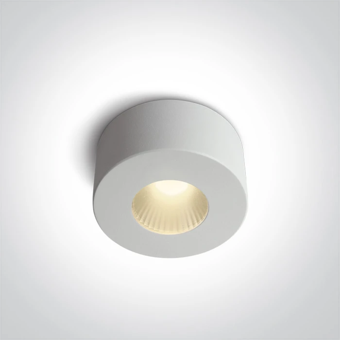 Lubinis šviestuvas 7W LED cilindro formos šviestuvas, baltas, 3000K, 12107V/W/W
