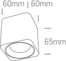 Lubinis šviestuvas 7W LED cilindro formos šviestuvas, baltas, 3000K, 12107KA/W/W