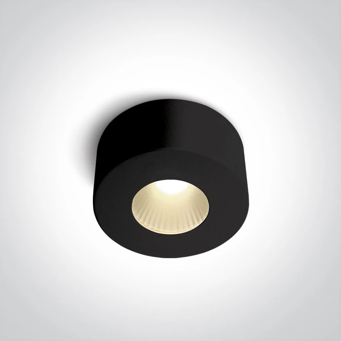 Lubinis šviestuvas 7W LED cilindro formos šviestuvas, juodas, 3000K, 12107V/B/W