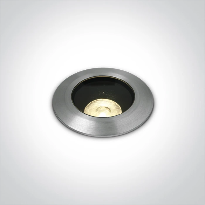 7W LED įleidžiamas į žemę šviestuvas, aliuminio sp., 3000K, 69056B/W