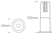 7W LED įleidžiamas šviestuvas, baltas, 3000/3500/4000K, 10107J/W/V