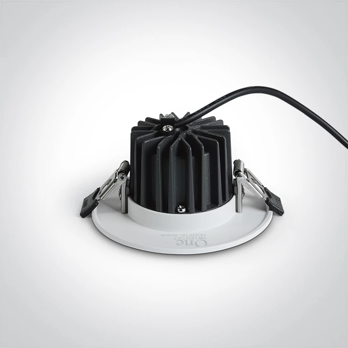 7W LED įleidžiamas šviestuvas, baltas, 3000/4000/5000K, 10107CA/W/V