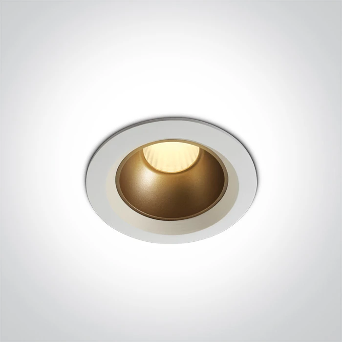 7W LED įleidžiamas šviestuvas, baltas, 3000K, 10107Z/W/W