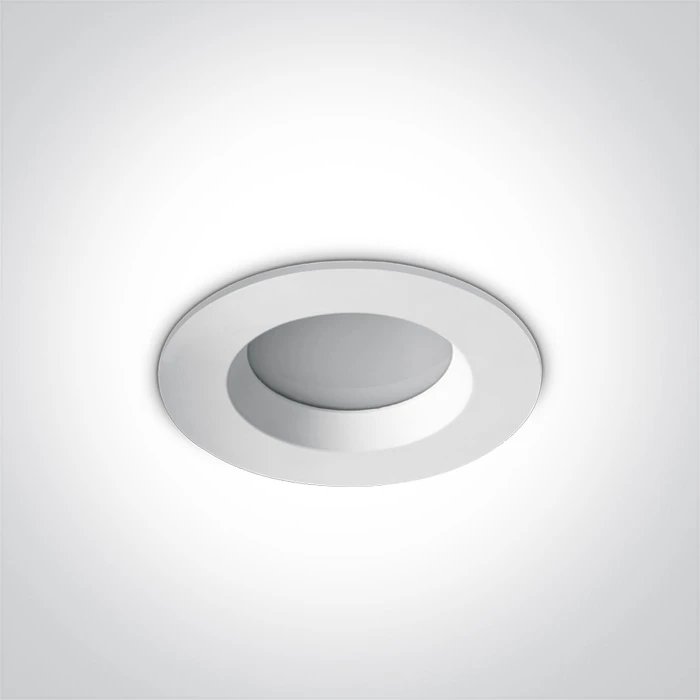 7W LED įleidžiamas šviestuvas, baltas, 3000K, 10107B/W/W