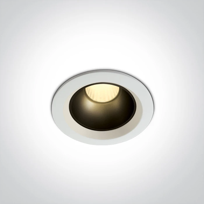 7W LED įleidžiamas šviestuvas, baltas, 3000K, 10107Z/W/W