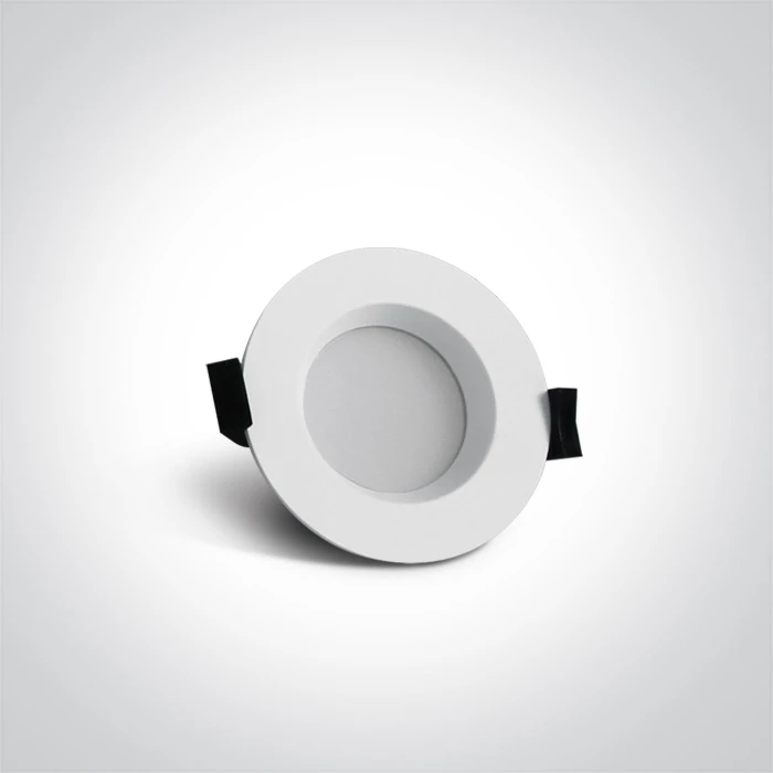 7W LED įleidžiamas šviestuvas, baltas, 3000K, 10107B/W/W