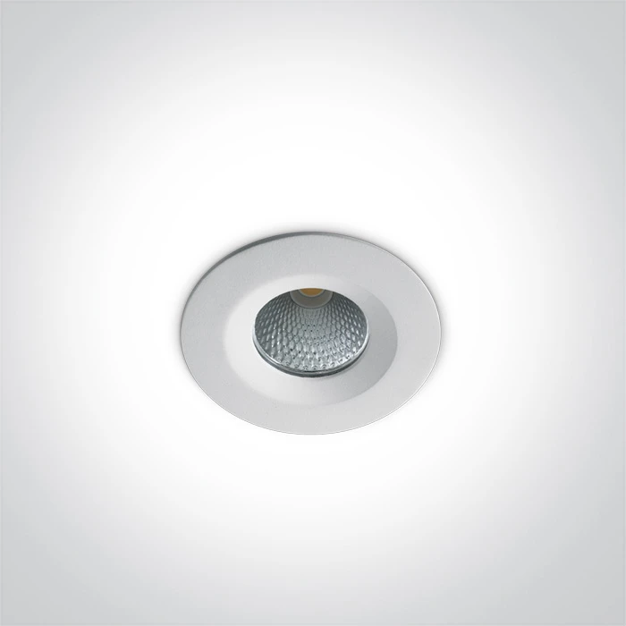 7W LED įleidžiamas šviestuvas, baltas, 3000K, 10107CA/W/W
