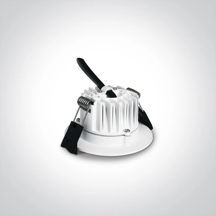 7W LED įleidžiamas šviestuvas, baltas, 3000K, 10107B/W/W