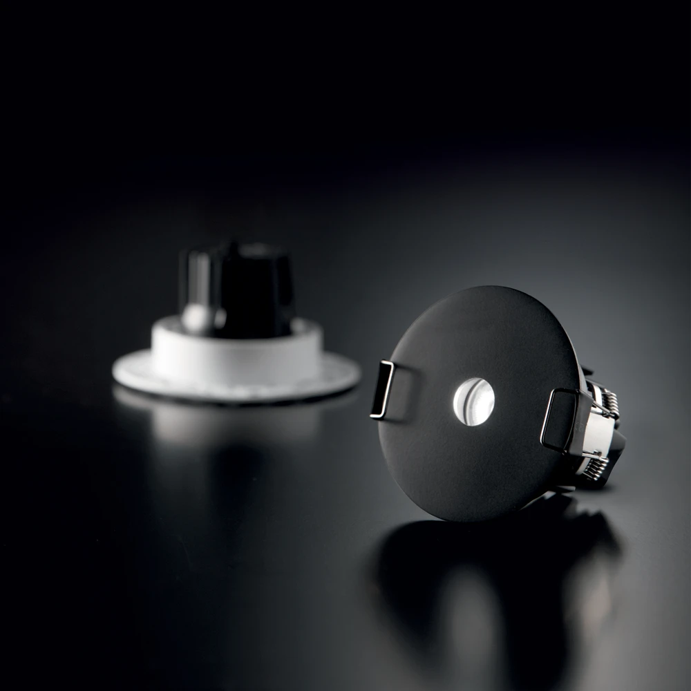 7W LED įleidžiamas šviestuvas INFINITY, juodas, 3000K, 355702
