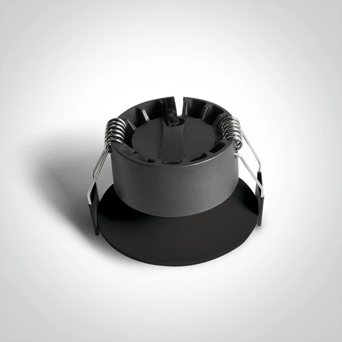 7W LED įleidžiamas šviestuvas, juodas, 3000/3500/4000K, 10107DX/B/V