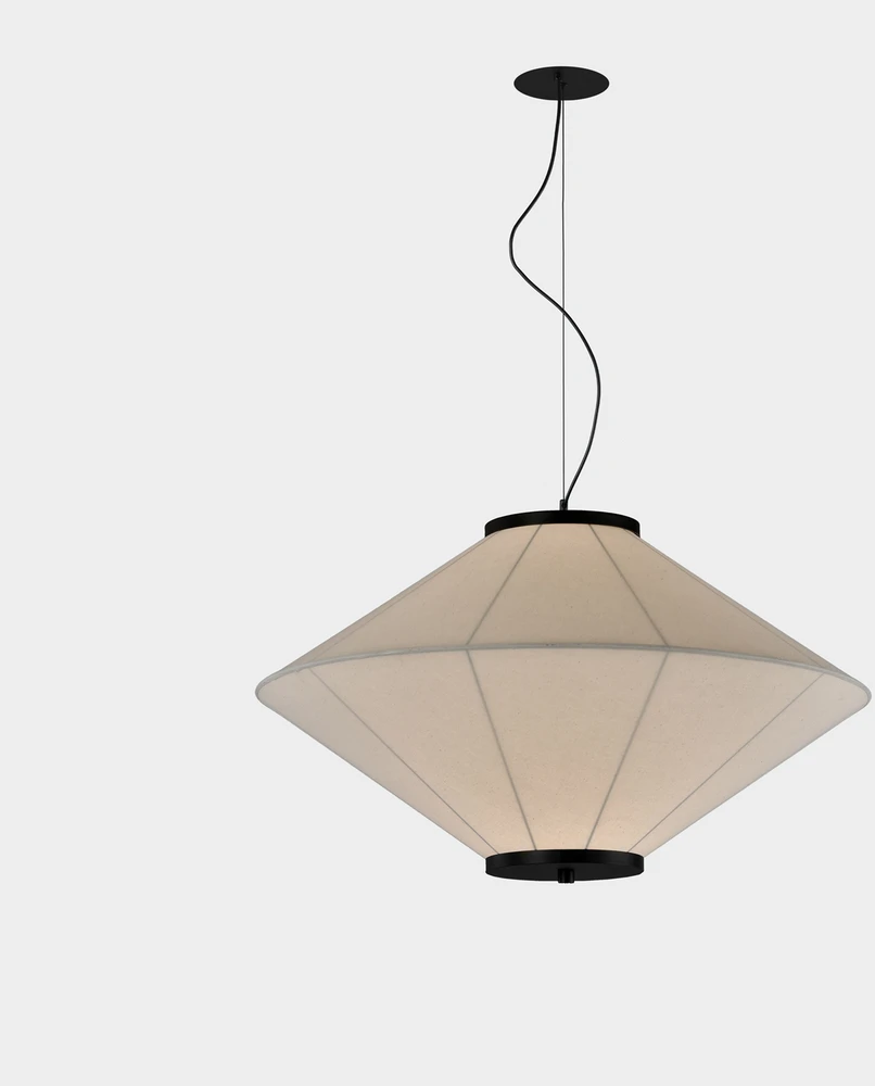 7W LED įleidžiamo montavimo pakabinamas šviestuvas TOTEM, juodas, 2700K, E4050290N