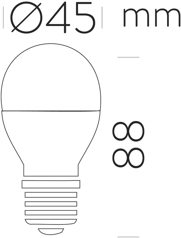 7W LED lemputė, E27, 3000K, 190°, dimeriuojama, ACB62165