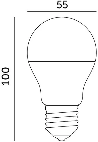 7W LED lemputė GS, E27, balta, 3000K, 240°