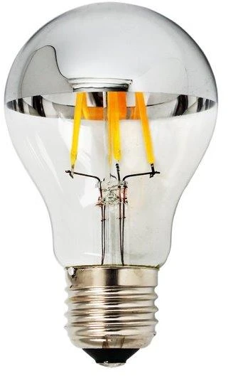 7W LED lemputė OPTONICA A60, E27, 2700K, sidabro sp. stiklas