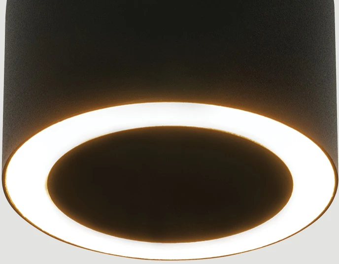 7W LED lubinis šviestuvas, juodas, 3000K, 25309