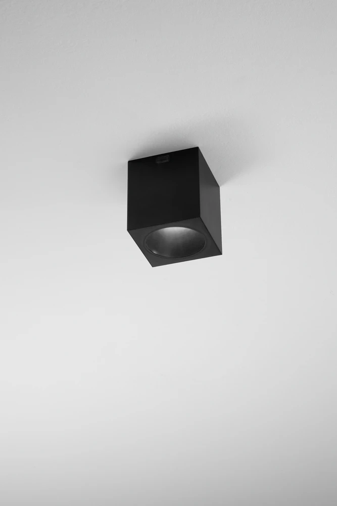 7W LED lubinis šviestuvas MANOR, juodas, CCT, IP44
