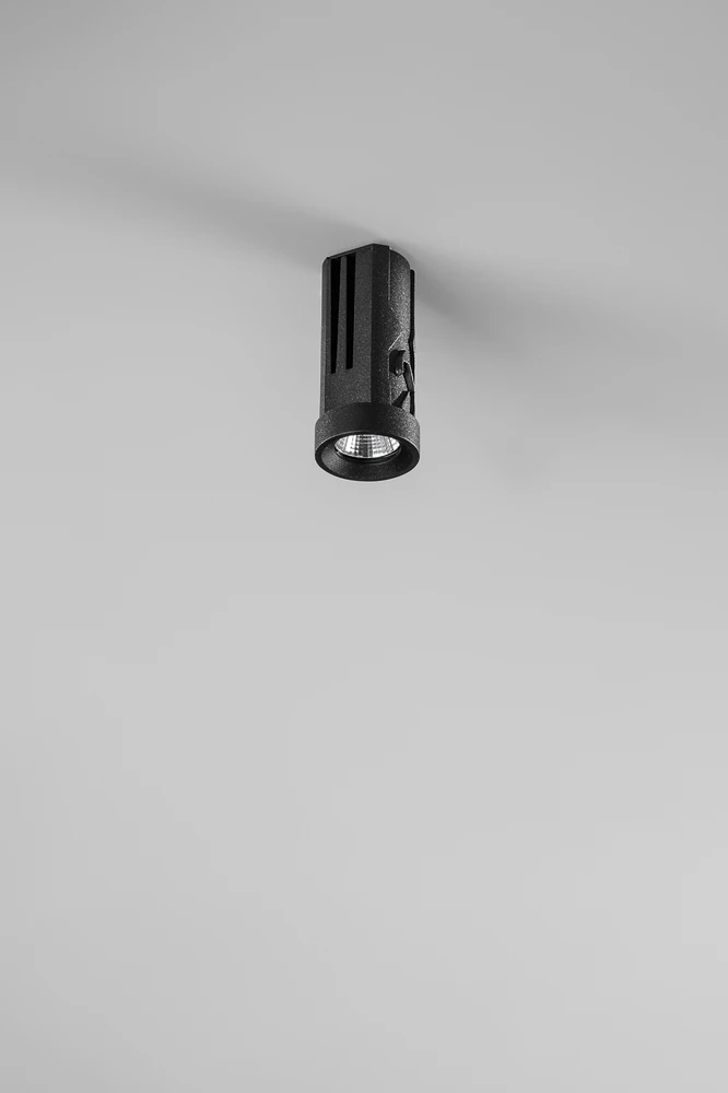 7W LED modulinės sistemos SHIFT šviestuvas, juodas, 3000K