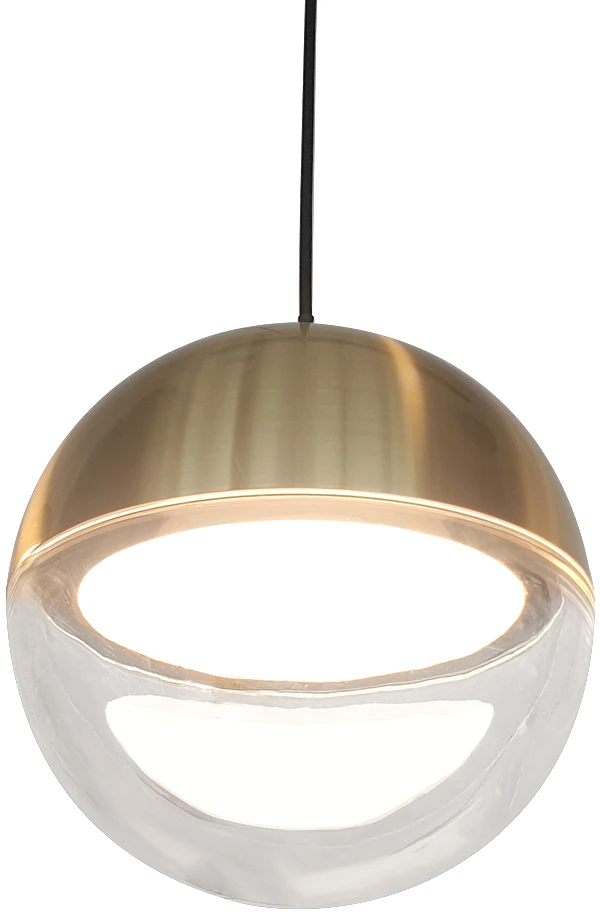 7W LED pakabinamas šviestuvas ZIREA, aukso sp./skaidrus, 3000K, 4329801