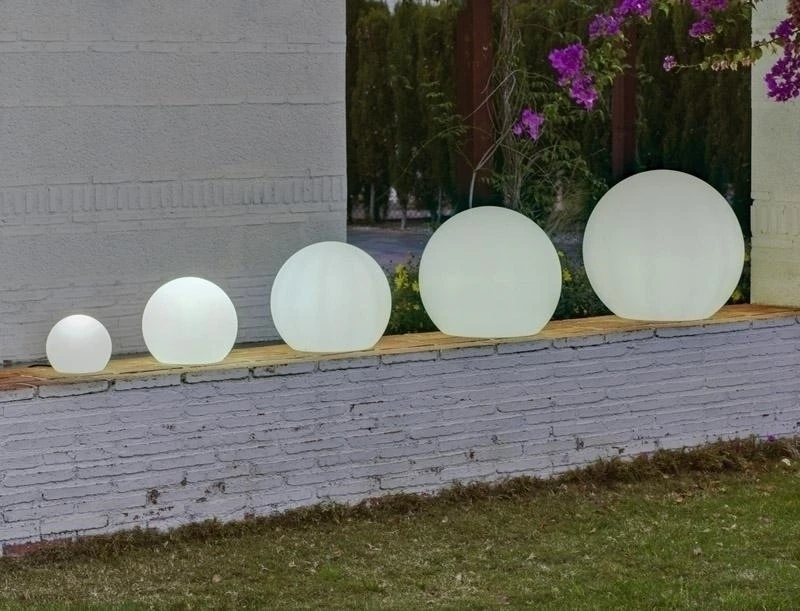 NewGarden 7W LED pastatomas lauko šviestuvas BULY 60, E27, A60, baltas, 6000/6500K, IP65, parduodamas su lempute