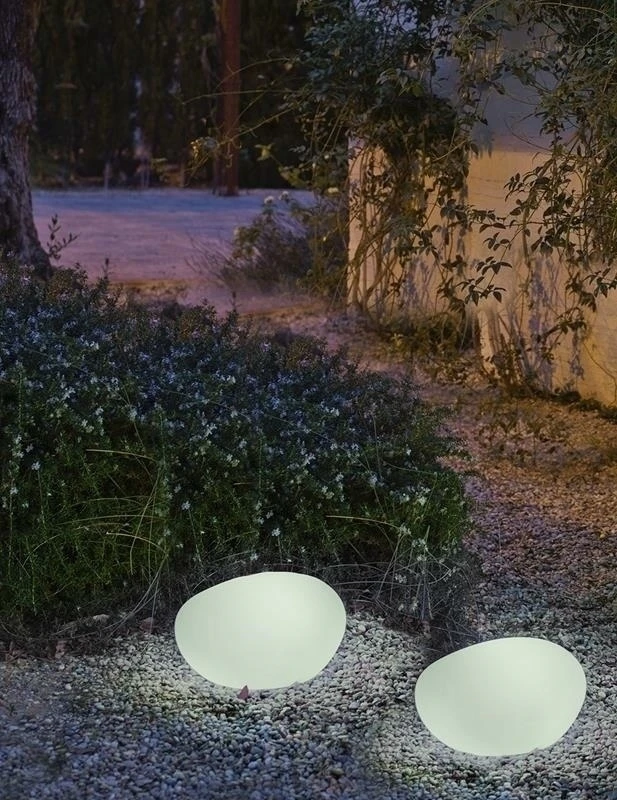 7W LED pastatomas lauko šviestuvas PETRA 60, E27, A60, baltas, 6000/6500K, IP65, parduodamas su lempute