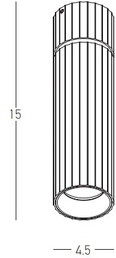 Lubinis šviestuvas 7W LED paviršinis šviestuvas, baltas, 3000K, S121